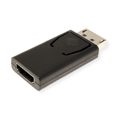 Adaptér DisplayPort/HDMI M/F, 2K@60Hz (DP 1.2, HDMI 1.4), priamy, čierny