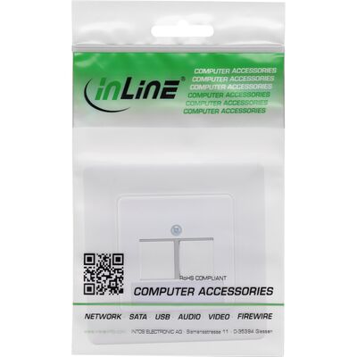 BOX pod omietku pre 2x Keystone, priama, biely