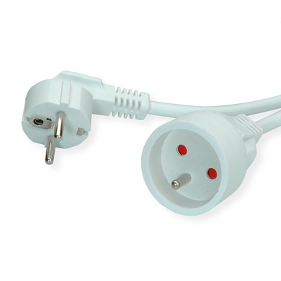 Predlžovačka 3m s 1 zásuvkou, 1.50mm², biela