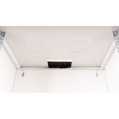 19" Rack na stenu 12U, sivý, 595x540x400 mm (HxWxD), RAL7035, BASIC