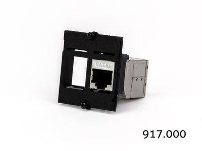 Konektor Keystone cat.6, tienený, strieborný, SPOJKA RJ45, slim