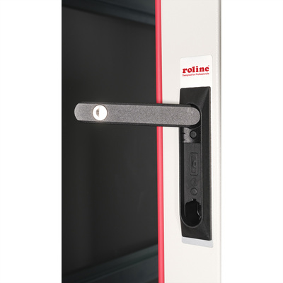 19" Rack na podlahu 47U, 2276x600x1000mm (HxWxD), PRO, sklenené dvere, sivý