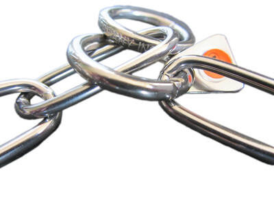 Obojok retiazkový, sťahovací, 3mm/47cm, dlhé oko, nerezová oceľ, extra ľahký §§