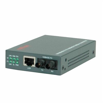 Konvertor Fiber (ST) na RJ45, 100Mbit, max.2km, Multimode, Mediakonvertor