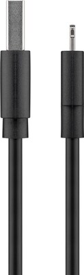 Kábel USB "Lightning" pre Apple, 0.5m, High Speed, čierny