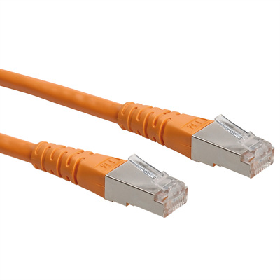 S/FTP (PiMF) Patchkábel 0.3m cat.6, oranžový, Cu, Component Level