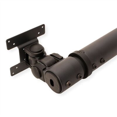 Držiak pre monitor / TV, stropný, max 20kg, dĺžka 65-105cm, VESA 75/100/200, čierny