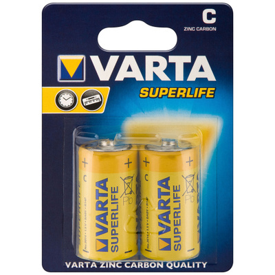 Baterka VARTA Superlife Zinc-Carbon C Baby (2ks) 1.5V (R14) 2BL