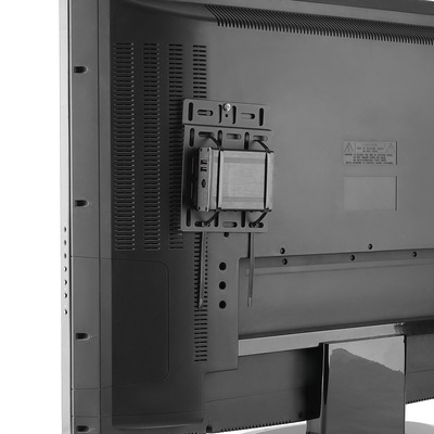 Držiak univerzálny pre média boxy (setobox, distribútor, switch), malý (202x160mm), kovový, čierny