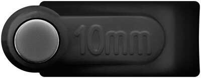 Káblová úchytka 10mm, čierna, 100ks/bal