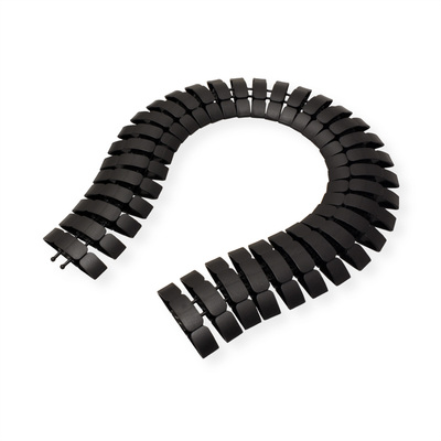 Káblový organizér Snake Pro "chrbtica", 2 komorový, 100cm, čierny