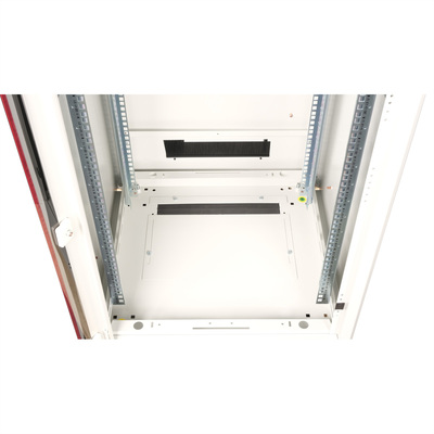 19" Rack na podlahu 32U, 1609x600x600mm (HxWxD), PRO, sklenené dvere, sivý