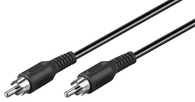 Kábel Cinch 1x audio M/M 2m, čierny
