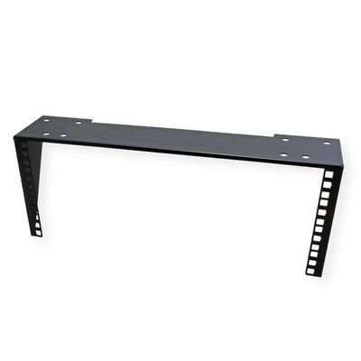 Konzola pre 19" komponenty, nástenná/pod stôl, 4U, čierna