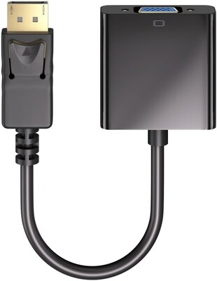 Adaptér DisplayPort na VGA, 15cm čierny, DP ver. 1.1