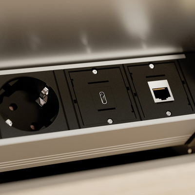 Modul USB 3.1 CF/CM, Keystone, 0.5m, čierny