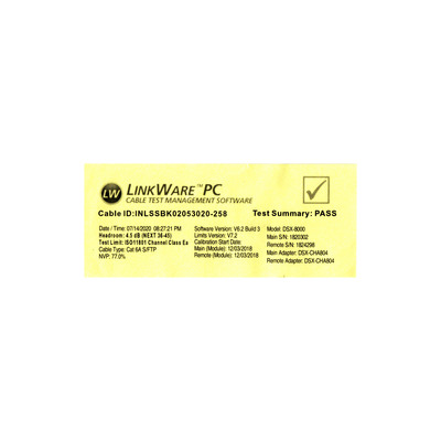 S/FTP (PiMF) Patchkábel LSOH 1.5m cat.6a, biely, Cu, SuperFlex