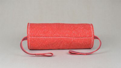 Pešek valec, ringový, 2 ušká, Ø12cm/30cm, červený