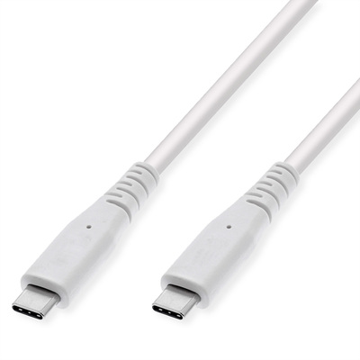 Kábel USB 3.2 Gen 2, Typ C CM/CM 3m, 10Gbps, PD 60w 20V3A, biely