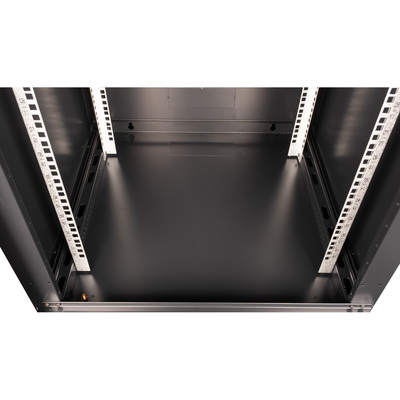 19" Rack na stenu 18U, čierny, 912x600x600 mm (HxWxD), odnímateľné bočnice