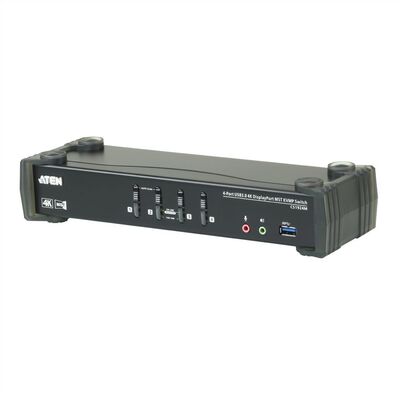 KVM switch/prepínač 4PC, DsiplayPort, USB 3.0, audio + 1xHDMI