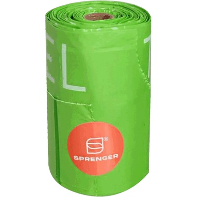 Sáčky na exkrementy, kompostovateľné 100% plastic free (8 roliek á 15 sáčkov), HS