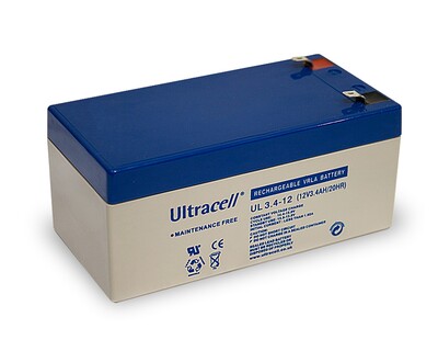 Batéria Ultracell AKKU UL3.4-12 (12V 3.4Ah), Faston (4.8mm)