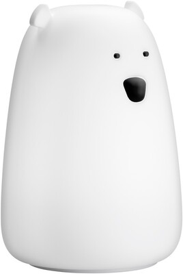 Nočná LED lampa "Ľadový medveď", rôzne režimy svietenia, RGB farby, nabíjacia (USB C)