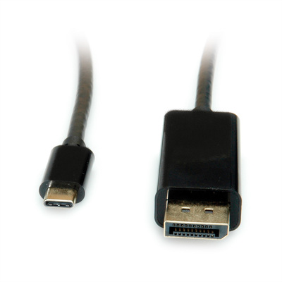 Kábel USB 3.1 Typ C na DisplayPort M/M 1m, 4K@60Hz UHD, čierny