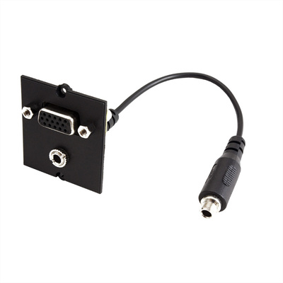 Modul pre BACHMANN, VGA + 3.5mm stereo jack, F/F, čierny