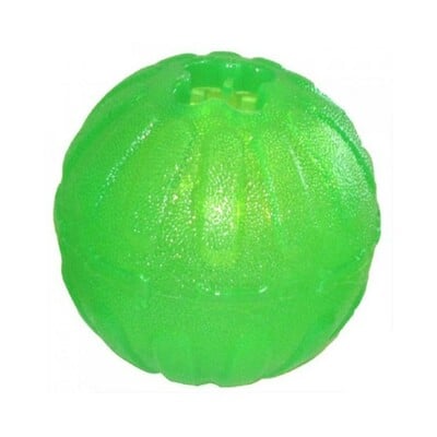 Lopta silikónová stredná plávajúca, 9cm, CHEW BALL, zelená, M