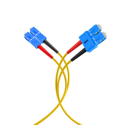 Fiber kábel SC-SC, 1m Duplex OS2(9/125µm), LSOH, 3mm, žltý