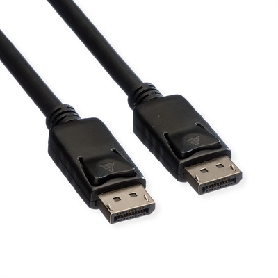Kábel DisplayPort M/M 1m, 4K@60Hz, DP v1.2, 21.6Gbit/s, čierny
