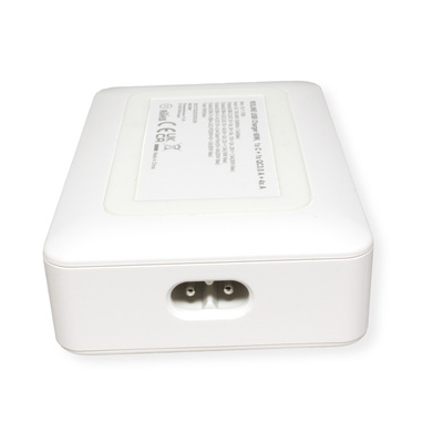Nabíjačka USB 230V 6port, 5xUSB A, 1xUSB Typ C, 60W, Power Delivery, QC 3.0, kábel (C7) 1.2m, biela