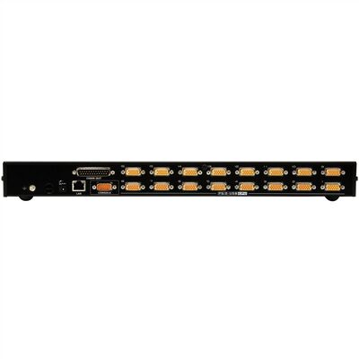 KVM switch/prepínač cez IP, 16PC, 32 remote users, 1 local, VGA, PS2+USB, HotKeys, O