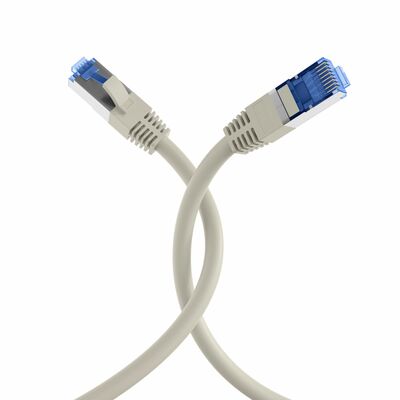 S/FTP (PiMF) Patchkábel LSOH 25m cat.7, sivý, Cu, SuperFlex