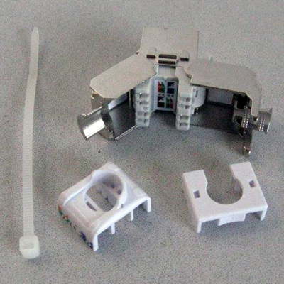 Konektor Keystone cat.6, tienený, strieborný, beznástrojový (toolless)