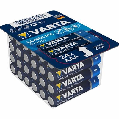 Baterka VARTA Longlife Power Alkalická AAA (24ks) 1.5V (LR03)