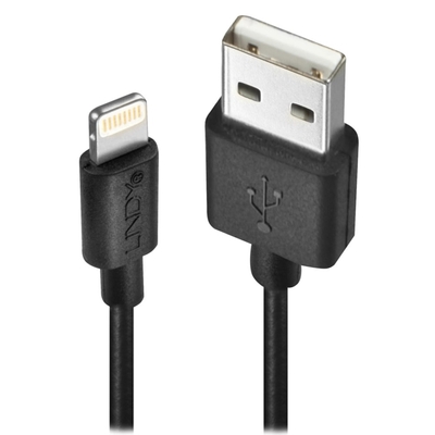 Kábel USB "Lightning" pre Apple, 3m, High Speed, čierny s MFI cert.
