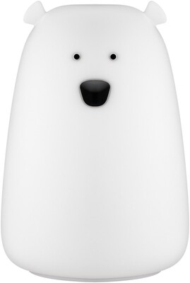 Nočná LED lampa "Ľadový medveď", rôzne režimy svietenia, RGB farby, nabíjacia (USB C)
