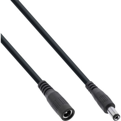 Kábel predlžovací DC 5.5mm / 2.1mm, AWG18, 2m, čierny