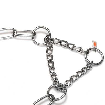 Obojok retiazkový sťahovací 3mm/61cm, obmedzovač, extra dlhé oko, nerezová oceľ, HS