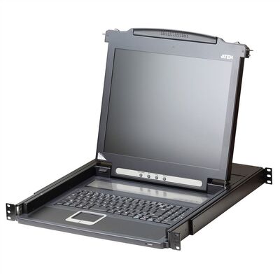 KVM konzola 17" LCD, 1 port, VGA, PS/2, DE layout