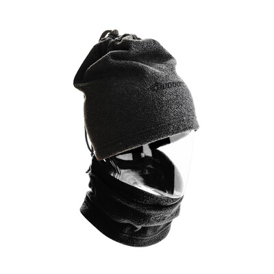 Nákrčník / čiapka fleece, čierna