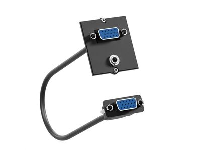 Modul pre BACHMANN, VGA + 3.5mm stereo jack, F/F, kábel 0.2m čierny