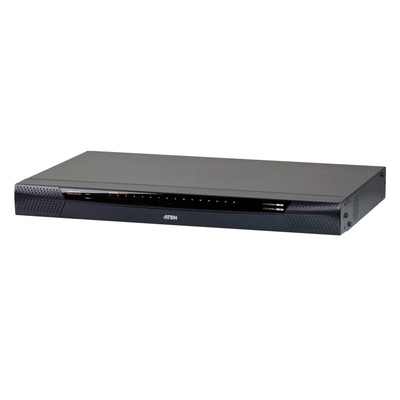 KVM switch/prepínač cez IP, 16PC, 32 remote users, 1 local, 2 remote, VGA, PS2+USB, HotKeys, OSD