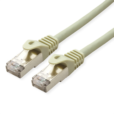 S/FTP (PiMF) Patchkábel LSOH 20m drôt cat.6a, AWG23, 500MHz, 10GBase-T, sivý, meď, s koncovkami RJ45