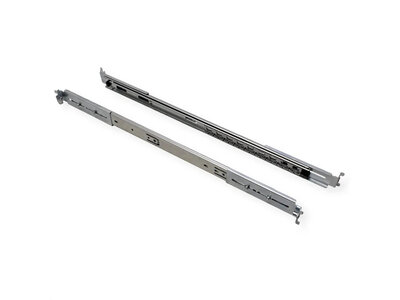 19" Polica výsuvná 568mm, max.25 kg, 1U, sada skrutiek a podložiek v balení, čierna