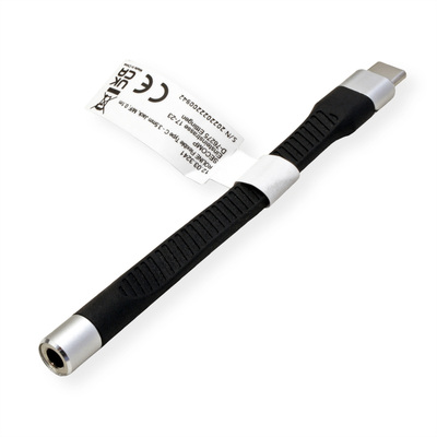 Adaptér USB 3.1 Typ C / 3,5mm (slúchadlá+ mic), 10cm, čierny