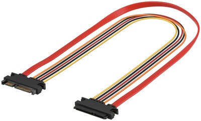 Kábel SATA M/F predlžovací 0.5m